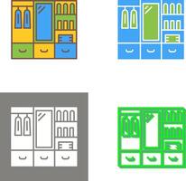 Wardrobe Icon Design vector