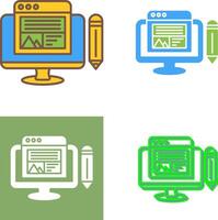 Web Design Icon Design vector