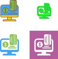 Online Payment Icon Design vector