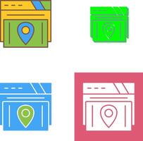 Map Location Icon Design vector