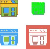 Layout Icon Design vector