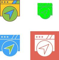 Navigation Icon Design vector