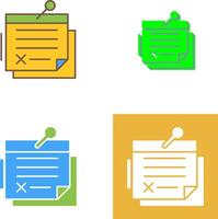 Note Icon Design vector