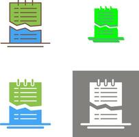 Corrupted List Icon Design vector