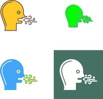 Bad Breath Icon Design vector