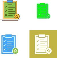 Task List Icon Design vector