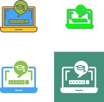 Digital Learning Icon Design vector
