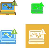 Worm Icon Design vector