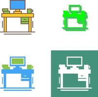 Desk Icon Design vector