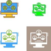 Hierarchy Structure Icon Design vector