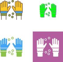 Winter Gloves Icon Design vector