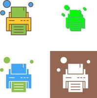 Printer Icon Design vector