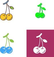 Cherries Icon Design vector