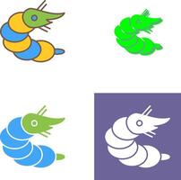 Shrimp Icon Design vector