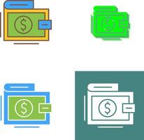 Wallet Icon Design vector