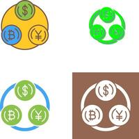 Currency Exchange Icon Design vector