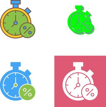 Timer Icon Design vector