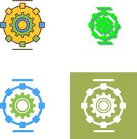 Automated Process Icon Design vector