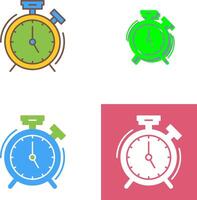 diseño de icono de reloj de alarma vector