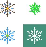 diseño de icono de copo de nieve vector