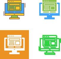 Adaptive Layout Icon Design vector