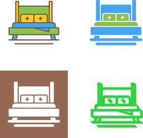 Bed Icon Design vector