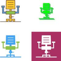 Desk Chair Icon Design vector