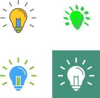 Light Bulb Icon Design vector