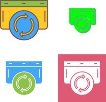 Refresh Icon Design vector