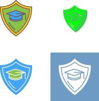 educación proteccion icono diseño vector