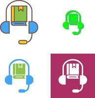 Audio Book Icon Design vector