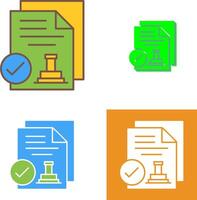 Approved Icon Design vector