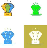 diseño de icono de diamante vector