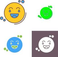 Loughing Icon Design vector