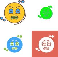 Angry Icon Design vector