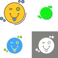 Tongue Out Icon Design vector