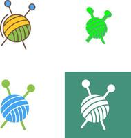 diseño de icono de tejer vector