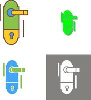 Perilla de la puerta icono diseño vector