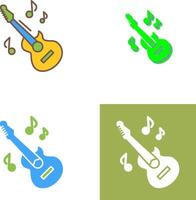 diseño de icono de guitarra vector