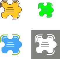 Puzzle Icon Design vector