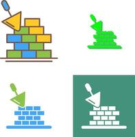 Brickwall Icon Design vector