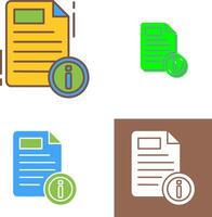 Document Icon Design vector
