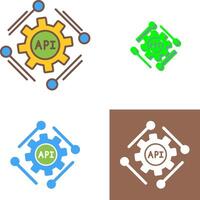 Api Icon Design vector