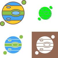 Jupiter Icon Design vector