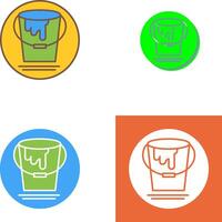 Paint Bucket Icon Design vector