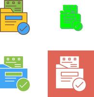 File Protection Icon Design vector