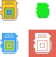 Sd Card Icon Design vector