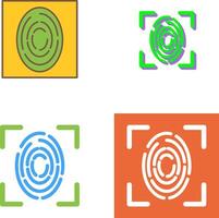 Fingerprint Icon Design vector
