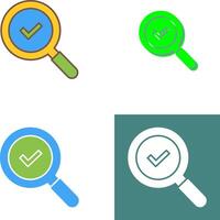 Magnifying Glass Icon Design vector