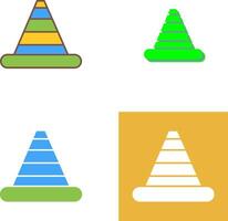 Traffic Cone Icon Design vector